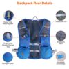 1Pc Sport Hydration Vest Running Backpack With 15oz 50oz Water Bladder Adjustable Strap Storage Bag For Trail Running Marathon Race Hiking