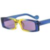 Personalized sunglasses women's color narrow frame hip-hop sunglasses