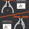 35997f1c-1f4c-4950-8969-9eb5a8470979.jpg Gear Puller Set, 3 In/4 In/6 In/8 In 3 Jaw Bearing Puller With Reversible Jaws, 2 Jaw/3 Jaw Pulley Puller Tool, 4 PCS Heavy Duty Bearing Puller Tool Kit For Pulley Gear Bearing Flywheel Removal