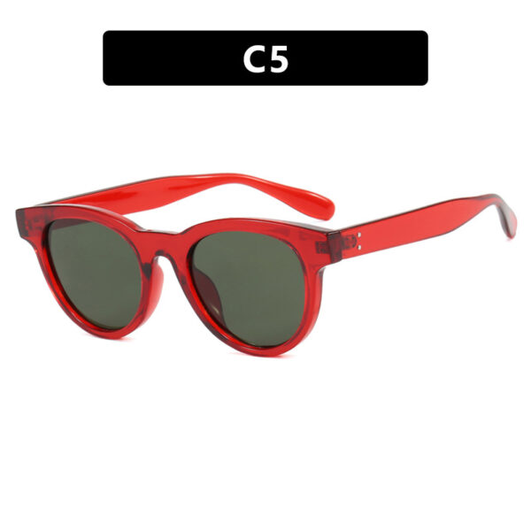 Cat's Eye Small Frame Korean Sunglasses Round Fashion Sunglasses Instagram Street Photography New Sunglasses Retro Women