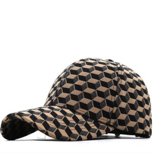 588772091 New Summer Women Stylish Caps Luxury Brand Baseball Cap For Men 3D British Plaid Elastic Dad Hat Casquette Femmes