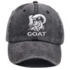 3a99c17d-50bc-4bac-8913-40d16769adea.jpg 2pcs GOAT Ram Embroidered Baseball Cap - Vintage Washed Cotton Hat, Adjustable Unstructured Low Profile, Casual Outdoor Cap For Men Women