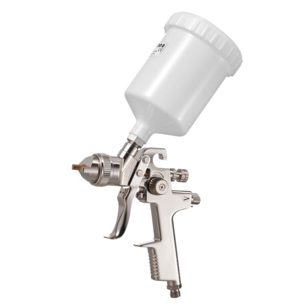LVLP Air Spray Gun, Gravity Feed Paint Sprayer Gun With 3 Nozzles (1.3/1.4/1.7mm), 600ml Capacity Automotive Paint Sprayer With Air Regulator For Furniture, Car Painting, Home Improvement
