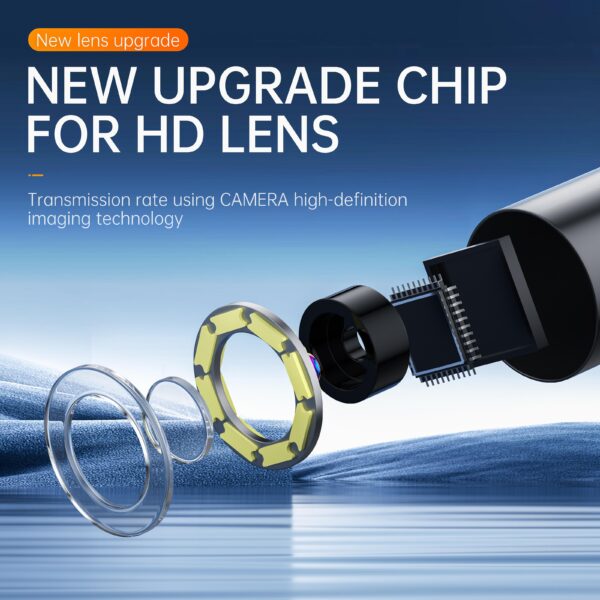 HD Waterproof Endoscope Camera  High-Brightness LED Lights  For Home Plumbing & Automotive Repair