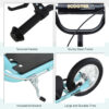3cf73084-722c-4433-907c-6fa917d641b5.jpg Teens Youth Scooter Ride On Toy With Adjustable Handlebar, Dual Brakes, And Inflatable Wheels For Kids 5+, Blue
