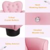 Kids Sofa Toddler Tufted Upholstered Sofa Chair Princess Couch Furniture with Diamond Decoration for Preschool Child, Pink