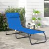 3f2f6208-e247-453f-a990-e3e30aaced27.jpg Foldable Chaise Lounge, 4-Position Reclining Back, Trifold Portable design and Breathable Mesh for Poolside,Camping, Hiking - Navy Blue