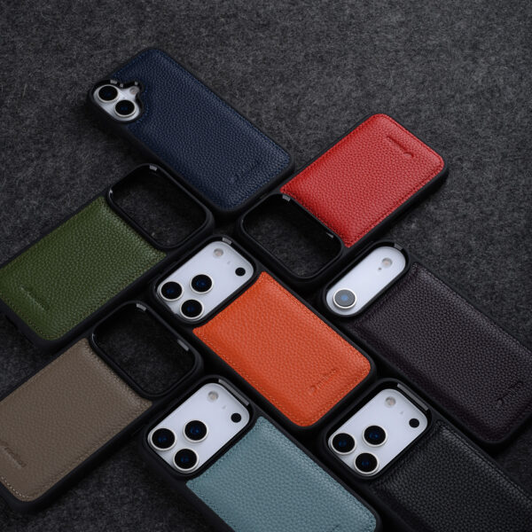 588780516 Melkco Leather Case for iPhone 17 Pro Max, Full Coverage Genuine Leather, iPhone 16 Pro, iPhone 15 Pro with Skin Design, iPhone 14 Fashionable Cover
