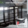 VEVOR Hitch Mount Cargo Carrier, Iron Hitch Cargo Rack With Folding Ramp, Hitch Rack Basket With Stabilizer And Straps, 500LBS Mobility Scooter Carrier Fit Hitch Receiver