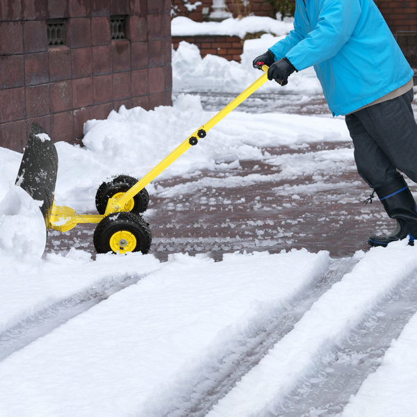 Adjustable Manual Snow Removal Vehicle