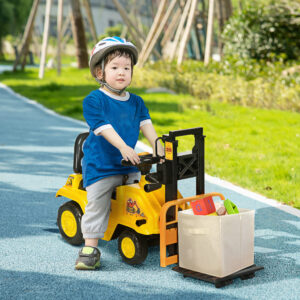 436df3c8-480a-419b-977f-88661a9e26e7.jpg Sit and Scoot Ride-on Toy with Forklift Operation, Construction Toys for Kids with Under Seat Storage, Forklift Toy for 3-Year-Old Boys & Girls, Imagination Toys