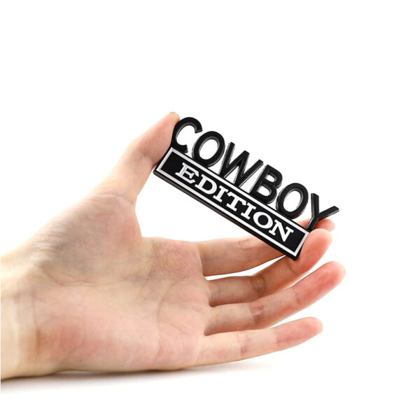 2pack Cowboy Edition Emblems, Seabee Emblem 3D Badge Decal Car Truck SUV,Refrigerator Sticker,Window Display Stickers,Bicycles, Laptops, Fridges