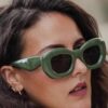Cat's Eye Inflatable Bread Fashion Sunglasses Future Technology Sensation Sunglasses