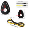 2X Mini Motorcycle LED Turn Signals Blinker Light Indicator Amber Lamp Universal