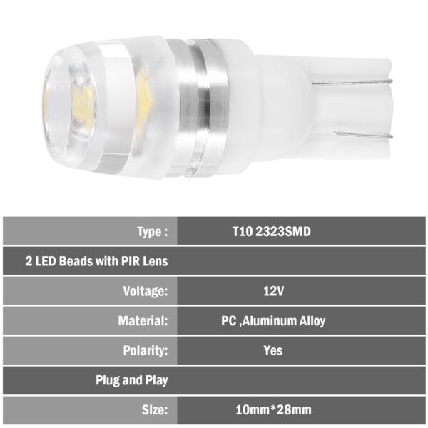 46af5bf2-fde2-4d0a-99fb-3bbaff06b022.jpg 20Pcs Per Kit LED Car Light Bulbs 500lm T10 2323SMD 6500K White Auto Lamps Replacement For Dome Map Door Trunk Signal License Plate