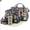 46d2c1ef-f43b-4966-8e4c-aa2b3fecc7b8.jpg 5PCS Baby Nappy Diaper Bags Set Mummy Diaper Shoulder Bags W Nappy Changing Pad Insulated Pockets Travel Tote Bags