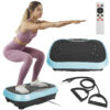 1Pc Vibration Exercise Machine With Resistant Bands For Spring Summer Fitness Remote Control Whole Body Vibration Platform Workout Equipment Home Fitness Training Equipment For Weight Loss Fat Burner