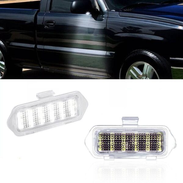 4762aa31-cc15-473d-a808-dc80ca90a99b.jpg LED Side Mirror Puddle Lights For 03-06 Escalade Silverado Suburban Tahoe Sierra