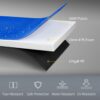 48080727-d304-456a-8821-1341756876a6.jpg 12FT Trampoline Spring Cover, Safety Trampoline Pad Replacement, Waterproof and Tear Resistant, All Weather Trampoline Accessories, Blue