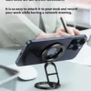 588781380 Magnetic Car Phone Holder Folding Mini Stand For Magsafe iPhone Magnet GPS Car Mount for iPhone 15 14 13 Mobile Phone Bracket