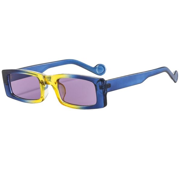 Personalized sunglasses women's color narrow frame hip-hop sunglasses