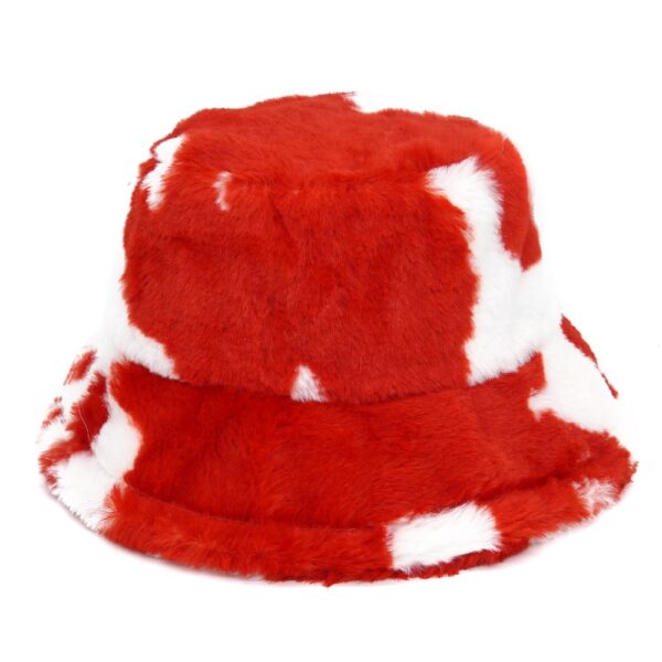 588775556 Autumn Winter Camouflage Faux Fur Bucket Hats Women Girl Fashion Warm Soft Velvet Fluffy Fisherman Hat Ladies Outdoor Panama