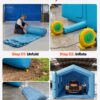 Inflatable Paint Booth, 39.37 X 16.40 X 13.12 Ft, Inflatable Spray Booth With 950W+1100W Blowers, Air Filter System, Triangular Roof, For Painting Car, Truck, Furniture, Automotive Sheet Metal