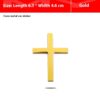Car Metal Sticker 3D Cross Bumper Stickers