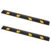 4bd3e698-2ac1-4fa3-97b5-370915e5898f.jpg Parking Stopper, 72 Inch 2 Pcs Heavy Duty Parking Aid For Garage, Rubber Curb Garage Floor Stopper With Reflective Strips, Aid Gadgets For Cars Vans Trucks Tire Wheel Guide Block Stops Bumpers