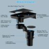 Car Cup Holder Tray 360° Rotating Car Bottle Holder Expander Adapter