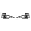 Auto Car Truck Service Ramps Lifts With Pedal, Garage Car Lift Hydraulic Ramps 5 Ton,Automotive Hydraulic Lift Repair Frame Lift  2 Pack Black Color