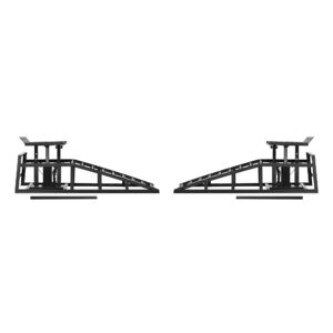 4d579528-fab1-4cf5-afb7-e77b08db6b7c.jpg Auto Car Truck Service Ramps Lifts With Pedal, Garage Car Lift Hydraulic Ramps 5 Ton,Automotive Hydraulic Lift Repair Frame Lift 2 Pack Black Color