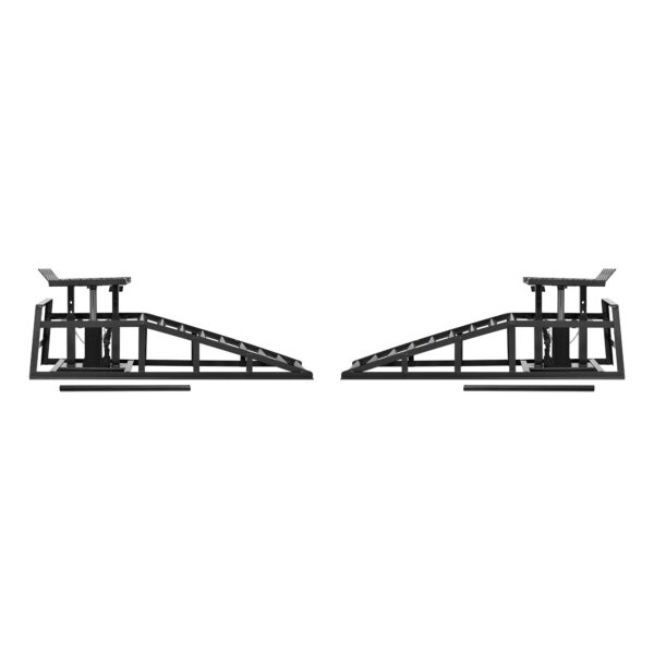 Auto Car Truck Service Ramps Lifts With Pedal, Garage Car Lift Hydraulic Ramps 5 Ton,Automotive Hydraulic Lift Repair Frame Lift  2 Pack Black Color