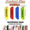 20 Pcs Car Stickers, Reflective Open Warning Signal Stickers, Night Car Stickers, Anti-Collision Safety, Car Door Protection & Decoration