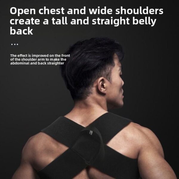 4da25901-5e68-49f6-84d8-402079d8259a.jpeg Fitness Heavy Shoulder Straps, Adjustable Fitness Posture Corrector Training Straps, Back Straightener Posture Corrector For Men Weight Training, Press Lifts, Chest Straight, Bench Presses
