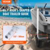 VEVOR Marine Trailer Guide Set, 60Flexibly Adjustable, Dual Rust-Resistant Steel Supports With PVC Covering, Ideal For Ski, Fishing, And Sailboat Transport, 2-Piece Kit