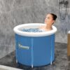 4e4f90f7-319e-4594-9525-fd4b87c9362f.jpg Cold Plunge Tub, Portable Ice Bath Cold Water Therapy Tub with Thermo Lid, for Athletes Recovery, Dark Blue