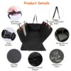 4e7a14fc-b978-4d93-8876-9c426582b173.jpg Dog Car Back Seat Cover With Zipper Mesh Window Storage Bags Waterproof 600D Oxford Cloth Car Seat Protector With Slide Flaps For Cars Trucks SUVs