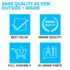 GM Automotive Push Pin Retainer Clips Black 25 Pcs 8MM