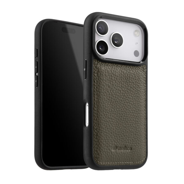 588780524 Melkco Leather Case for iPhone 17 Pro Max, Full Coverage Genuine Leather, iPhone 16 Pro, iPhone 15 Pro with Skin Design, iPhone 14 Fashionable Cover