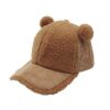 Fashion Baby Baseball Cap Newborn Velvet Hat Fashionable Kids Hats Children Accessories Winter Warm Baby Hat 2-5Y