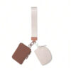 KeyChain Wallet Wristlet Wallets For Women Mini Zip Dual Pouch Wristlet