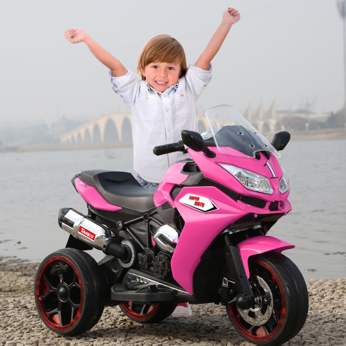 54485a68-1003-42fc-b2bf-134c1cca660c.jpg 12V Kids Electric Motorcycle ,ride On Motorcycle,Three Lighting Wheels Kids Electric Toys Boys Girls Motorcycle, Children Battery Motor Bikes Rechargeable 3 Wheels Ride On Electric Motorcycle
