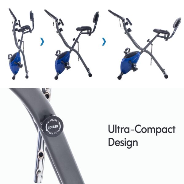 5490e403-afd4-4406-a1ec-b526fa59c89c.jpg Folding Exercise Bike Fitness Upright Recumbent X-Bike Adjustable Resistance