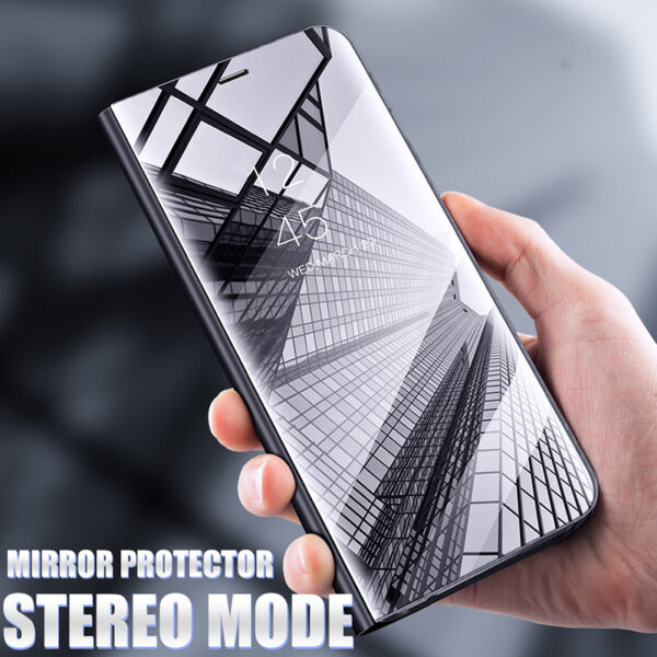 Luxury Smart Mirror Flip Phone Case For Samsung Galaxy S10E S10 S9 S8 Plus Cover  Cover