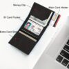 Men's Wallet With Airtag Card Slot, RFID Anti-theft Credit Card Smart Pop-up Tri-fold Wallet