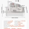Condensate Pump, 1/12 HP, 90 GPH, 20 Ft Lift, 115V Automatic AC Condensation Removal Pump With Safety Switch 20 Ft Tubing, For Air Conditioner, Dehumidifier, HVAC, Furnace, Ice Maker Water Drain