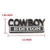 2pack Cowboy Edition Emblems, Seabee Emblem 3D Badge Decal Car Truck SUV,Refrigerator Sticker,Window Display Stickers,Bicycles, Laptops, Fridges