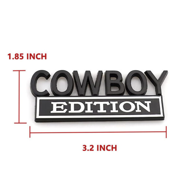 2pack Cowboy Edition Emblems, Seabee Emblem 3D Badge Decal Car Truck SUV,Refrigerator Sticker,Window Display Stickers,Bicycles, Laptops, Fridges