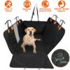 5d5ee371-afe9-4a36-ade9-68d0e4b64ceb.jpg Dog Car Back Seat Cover With Zipper Mesh Window Storage Bags Waterproof 600D Oxford Cloth Car Seat Protector With Slide Flaps For Cars Trucks SUVs